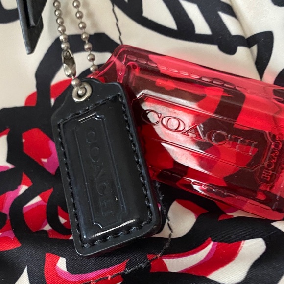 Coach Cream and Red Floral Backpack - Picture 2 of 10